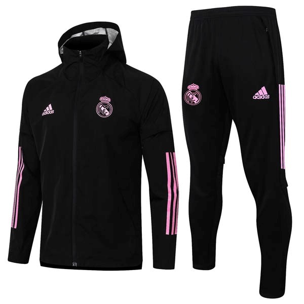 Rompevientos Real Madrid Conjunto Completo 2020-2021 Negro Rosa